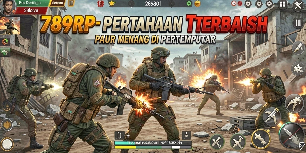 Tampilan menawan dari gameplay Tower Defense yang seru.