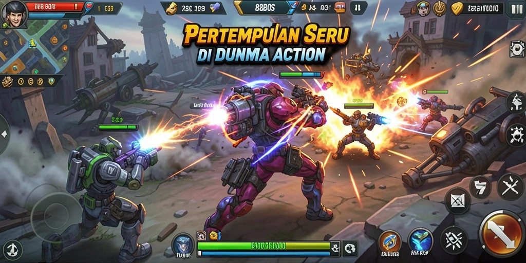 Screenshot gameplay 88BOS yang menampilkan aksi bertempur intens.