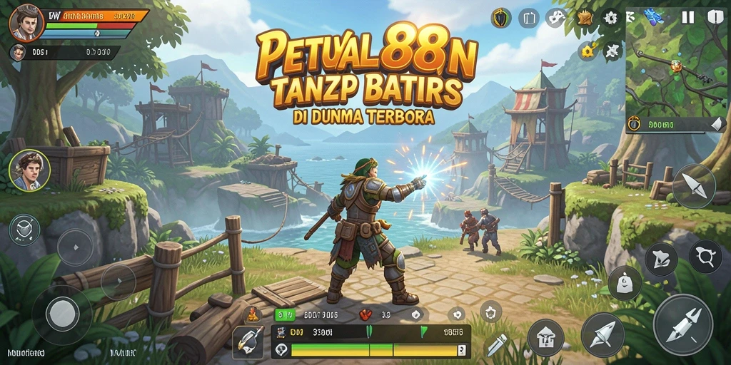 Screenshot gameplay BW888 menampilkan dunia terbuka yang luas dan detail.