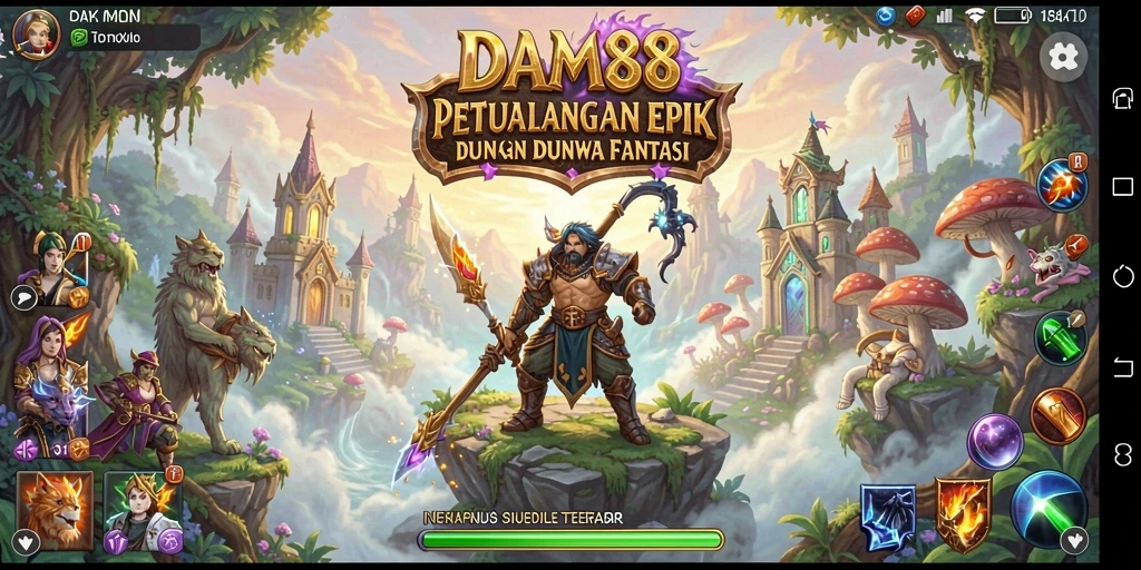 Gameplay RPG menarik dari DAM88 dengan berbagai karakter dan quest.