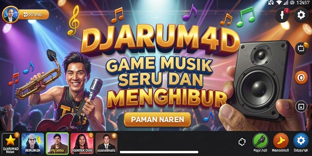 Tampilan gameplay DJARUM4D yang seru dan interaktif saat bermain musik.