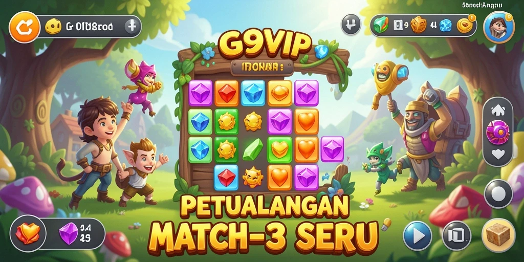 Gameplay menarik dari G9VIP di dunia Match-3.