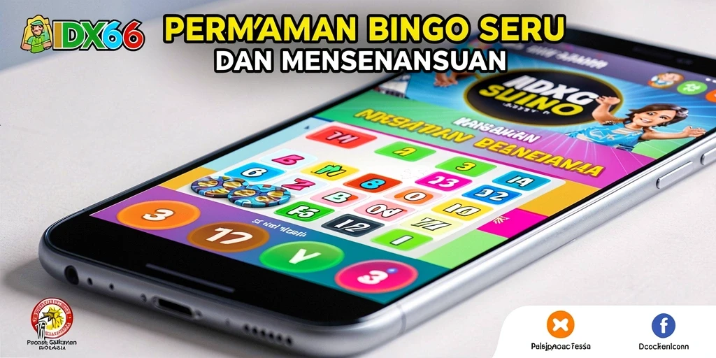 Tampilan gameplay <strong>IDX66</strong> yang menarik dengan kartu Bingo dan papan permainan.