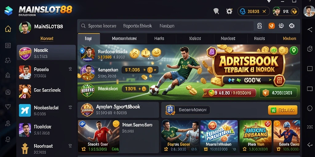 Tampilan menarik dari gameplay Sportsbook di MAINSLOT88.