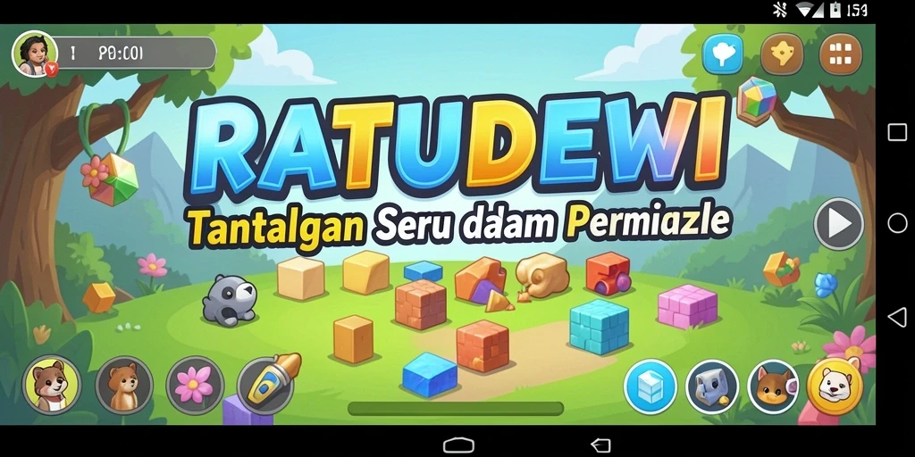 Screenshot permainan RATUDEWI dengan gameplay Puzzle yang menarik.
