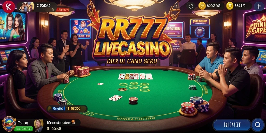 Tampilan gameplay Live Casino yang menarik dan interaktif.