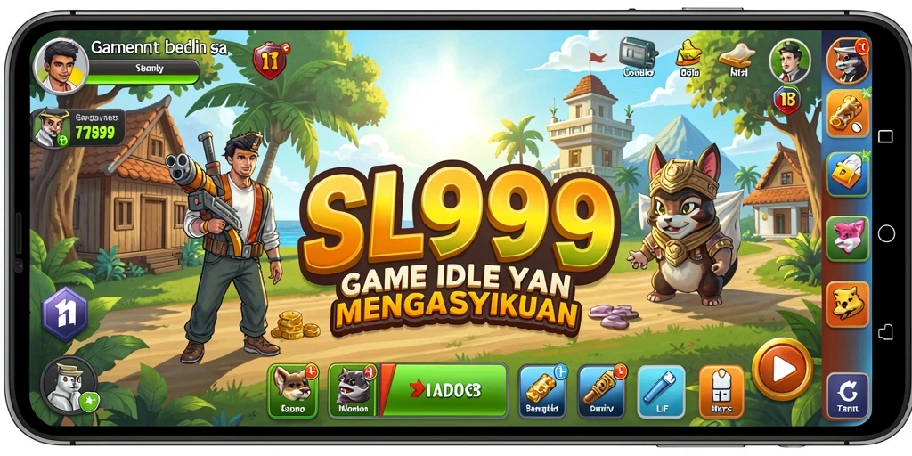 Tampilan gameplay SL999 yang seru dan menarik dengan elemen Idle.