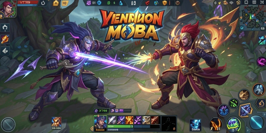 Tampilan gameplay VT789 yang penuh aksi dan strategi tim.